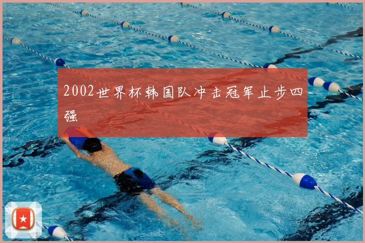 2002世界杯韩国队冲击冠军止步四强