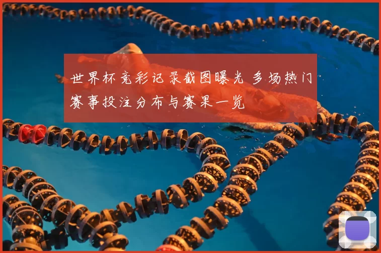 世界杯竞彩记录截图曝光 多场热门赛事投注分布与赛果一览